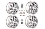 Classic 8 Spoke Alloy Road Wheel Kit - Set of 4 - 5.5J x 14 inch - Bolt On - Including Wheel Nuts and Centres - RP1795